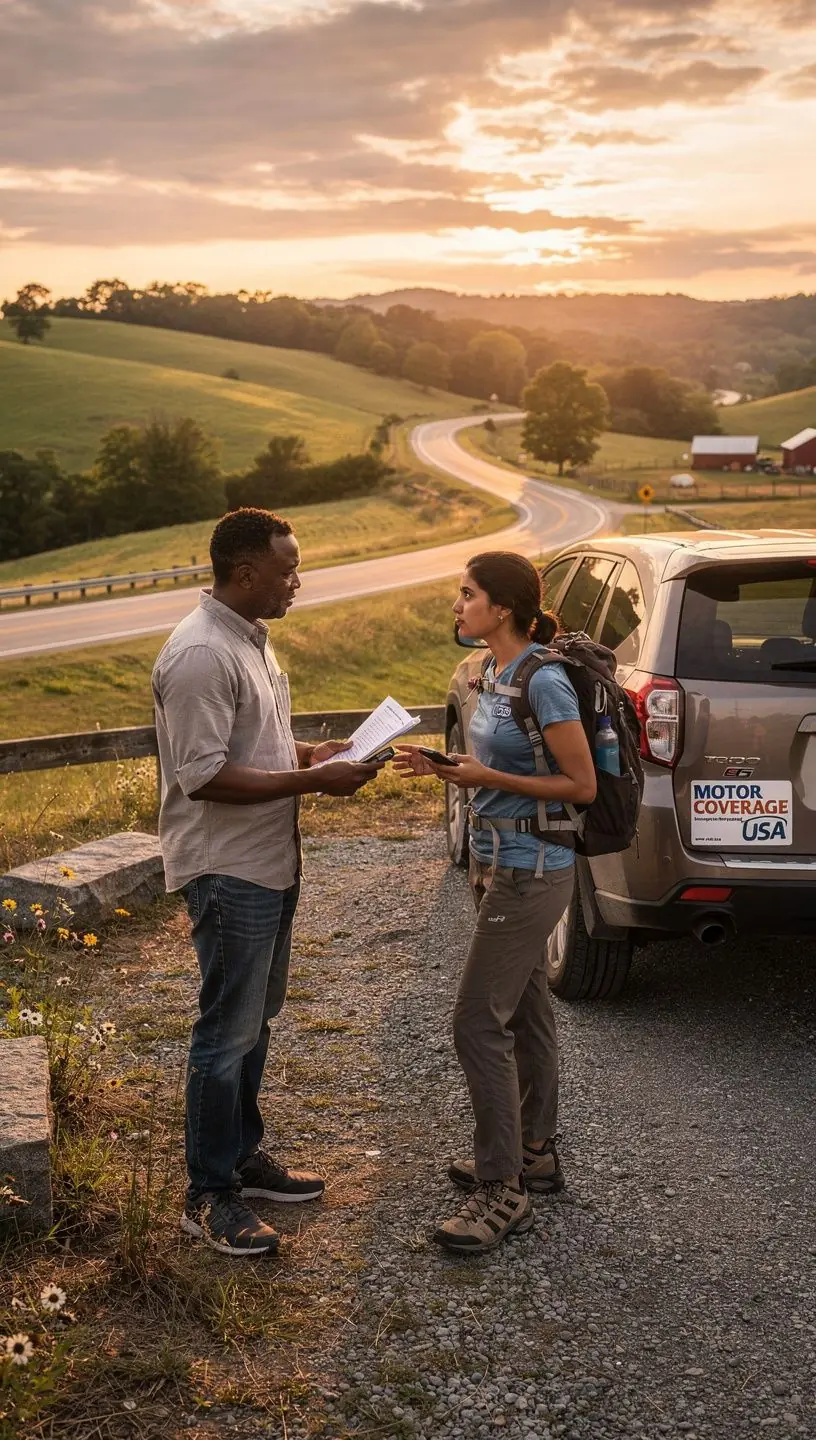 Счастливые семьи с новыми автомобилями на фоне городского пейзажа.